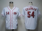 Cincinnati Reds #54 Chapman White  Cool Base  Jersey