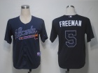 Atlanta Braves #5 FREEMAN Blue Cool Base Jersey