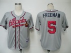 Atlanta Braves #5 FREEMAN Grey Cool Base Jersey