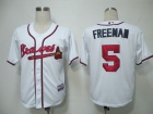 Atlanta Braves #5 FREEMAN White Cool Base Jersey