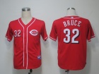 Cincinnati Reds #32 Bruce Red Cool Base Jerseys