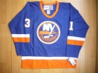 New York Islanders #31 Billy Smith Blue Throwback Vintage CCM Jersey