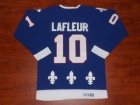 CCM Quebec Nordiques Guy Lafleur #10 Blue Throwback Vintage Jersey