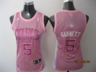 Boston Celtics #5 GARNETT Pink Women NBA Jerseys