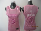 Philadelphia 76ers #3 IVERSON Pink Women NBA Jerseys