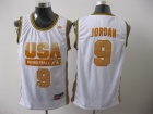 Dream Team #9 Jordan White with Yellow Number USA Olympic Jerseys