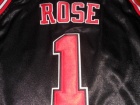 Youth Chicago Bulls #1 Derrick Rose Black Kids Jersey