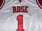 Youth Chicago Bulls #1 Derrick Rose White Kids Jersey