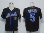 New York Mets #5 Wright Black Cool Base Jerseys