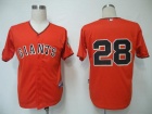 San Francisco Giant #28 Posey Orange Cool Base Jerseys