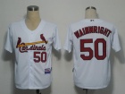 St. Louis Cardinals #50 Wainwright White Cool Base Jerseys