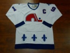 Quebec Nordiques #19 Joe Sakic White Throwback CCM Hockey Jerseys