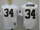 Oakland Raiders #34 BO JACKSON white M&N jerseys