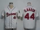 Atlanta Braves #44 H.AARON Cream M&N 1963 Jerseys