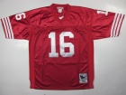 San Francisco 49ers #16 Montana Red M&N Jerseys