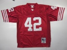 San Francisco 49ers #42 Lott Red M&N Jerseys