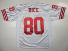 San Francisco 49ers #80 Rice White M&N Jerseys