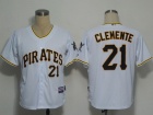 Pittsburgh Pirates #21 Clemente White Cool Base  Jerseys