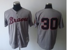 Atlanta Braves #30 Orlando Cepeda Grey 1969 M&N Jerseys