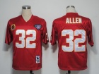 Kansas City Chiefs #32 Marcus Allen Red 75 Patch M&N 1994 Jerseys