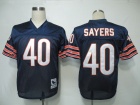 Chicago Bears #40 Gale Sayer Blue with Small Numbers Throwback Jerseys