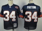 Chicago Bears #34 Payton Blue M&N With Big Number Jerseys