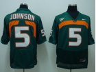 Miami Hurricanes #5 Johnson Green Jerseys