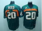 Miami Hurricanes #20 REED Green Jerseys