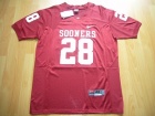 Oklahoma Sooners #28 PETERSON Red Jerseys