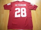 Oklahoma Sooners #28 PETERSON Red Jerseys