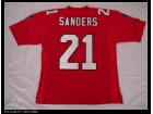 Atlanta Falcons #21 Deion Sanders Red Throwback Jersey