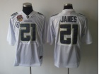 Oregon Ducks #21 LaMichael James White 2010 Pro Combat Pac-10 BCS Patch NCAA Football Jerseys