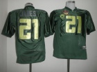 Oregon Ducks #21 LaMichael James Green 2010 Pro Combat Pac-10 BCS Patch NCAA Football Jerseys