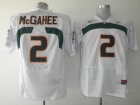 Miami Hurricanes #2 Willis McGahee White NCAA Football Jerseys