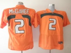 Miami Hurricanes #2 Willis McGahee Orange NCAA Football Jerseys