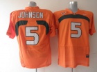 Miami Hurricanes #5 Andre Johnson Orange NCAA Football Jerseys