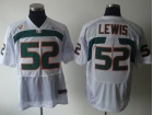 Miami Hurricanes #52 Ray Lewis White NCAA Football Jerseys