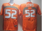 Miami Hurricanes #52 Ray Lewis Orange NCAA Football Jerseys