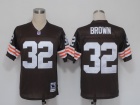 Cleveland Browns #32 Jim Brown Brown M&N Jerseys