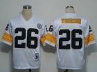 Pittsburgh Steelers #26 Rod Woodson White Throwback Jersey