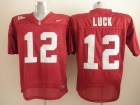 Stanford Cardinals #12 Andrew Luck Red NCAA Football Jerseys