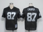 Oakland Raiders #87 Dave Casper Black Throwback Jerseys