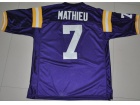 LSU Tigers #7 Tyrann Mathieu Purple NCAA Football Jerseys