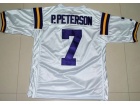 LSU Tigers #7 Patrick Peterson White NCAA Football Jerseys