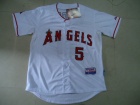 Los Angeles Angels 5# Albert Pujols White Cool Base Jerseys