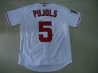 Los Angeles Angels 5# Albert Pujols White Cool Base Jerseys