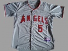 Los Angeles Angels 5# Albert Pujols Grey Cool Base Jerseys