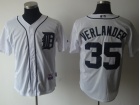 Detroit Tigers #35 Justin Verlander White Cool Base Jerseys