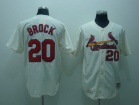 St.Louis Cardinals #20 Brock Cream M&N Jerseys