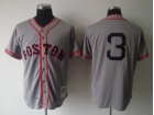 Boston Red Sox #3 FOXX Grey Mitchell & Ness 1936 Jersey